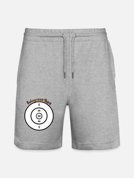 Bolognese Shit - Stanley/Stella Trainer Unisex Organic Jogging Shorts - heather grey