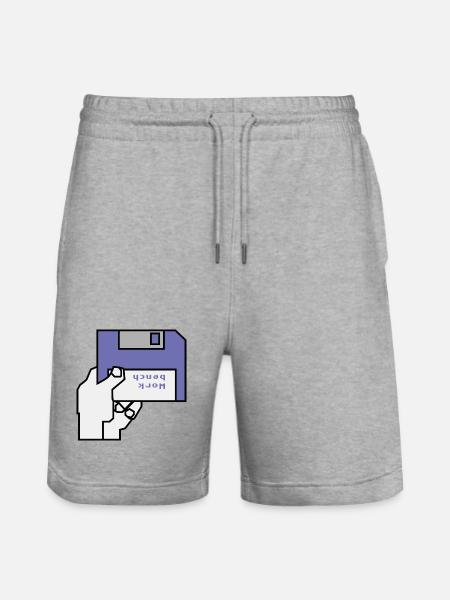 Banc de travail - Short de jogging bio TRAINER Stanley/Stella unisexe - gris chiné