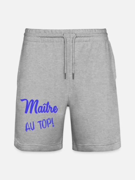 MASTER. MASTER. HUMOR - Stanley/Stella Trainer Unisex Organic Jogging Shorts - heather grey