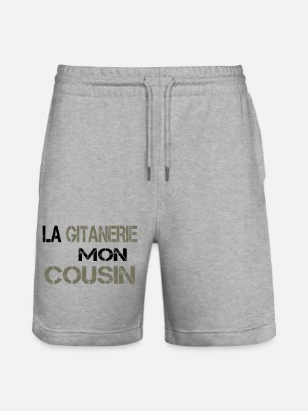 La gitanerie mon cousin - Short de jogging bio TRAINER Stanley/Stella unisexe - gris chiné