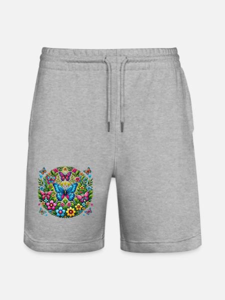 Papillons 2 - Short de jogging bio TRAINER Stanley/Stella unisexe - gris chiné