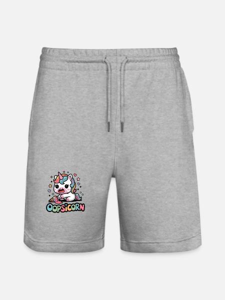 Oopsicorn - Short de jogging bio TRAINER Stanley/Stella unisexe - gris chiné