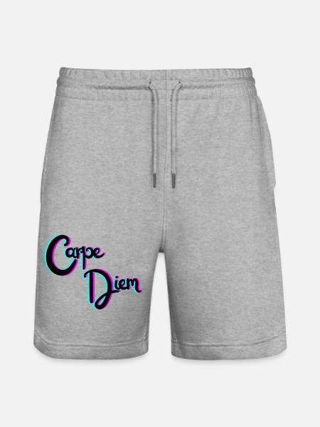 Carpe Diem - Stanley/Stella Trainer Unisex Organic Jogging Shorts - heather grey