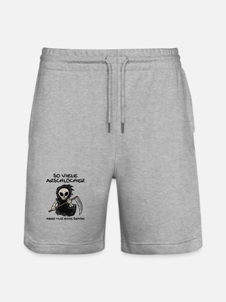 Sensenmann - Stanley/Stella Unisex Bio Joggingshorts Trainer  - Grau meliert