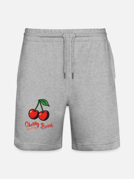Kirsch-Mädchen - Stanley/Stella Unisex Bio Joggingshorts Trainer  - Grau meliert