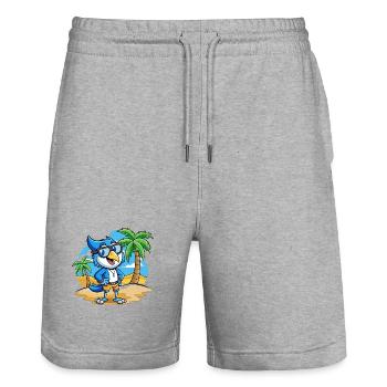 Lunettes de soleil Blue Jay Funny Cartoon Summer Beach - Short de jogging bio TRAINER Stanley/Stella unisexe - gris chiné - Devant - Nik (191cm) & Marisol (170cm)