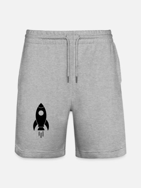 Fusée spatiale - Short de jogging bio TRAINER Stanley/Stella unisexe - gris chiné