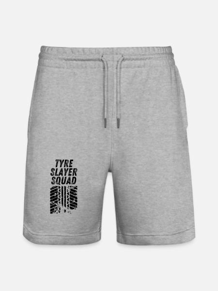 Tyre Slayer Squad - Stanley/Stella Trainer Unisex Organic Jogging Shorts - heather grey