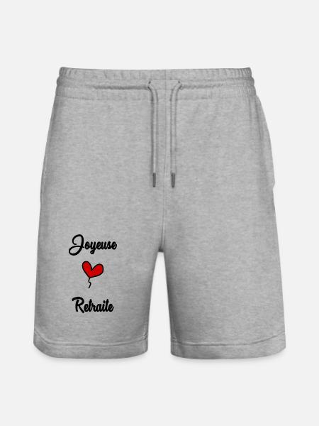 JOYEUSE RETRAITE - Short de jogging bio TRAINER Stanley/Stella unisexe - gris chiné