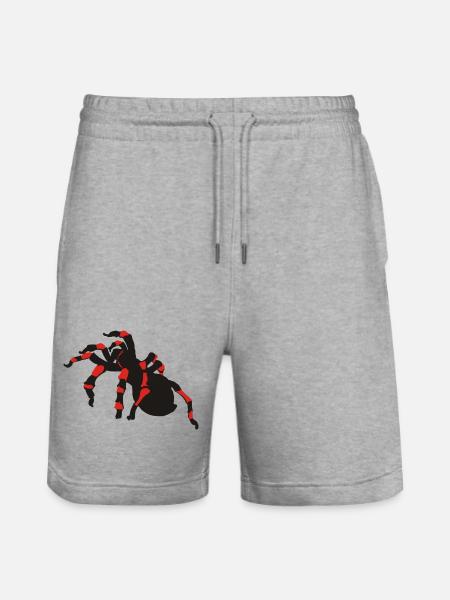 spinnen - Stanley/Stella Unisex Bio Joggingshorts Trainer - Grau meliert