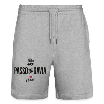 Gavia Pass - Stanley/Stella Unisex Bio Joggingshorts Trainer  - Grau meliert - Vorne - Nik (191cm) & Marisol (170cm)