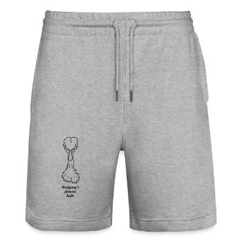 Wolfgangs famous balls - Stanley/Stella Unisex Bio Joggingshorts Trainer  - Grau meliert - Vorne - Nik (191cm) & Marisol (170cm)