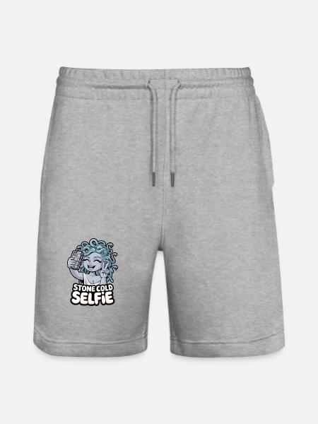 Stone Cold Selfie - Stanley/Stella Trainer Unisex Organic Jogging Shorts - heather grey