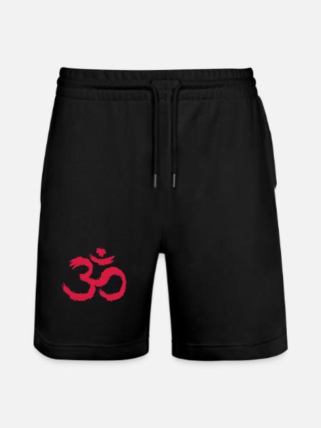 Om symbool hindoeïsme - Stanley/Stella uniseks bio-joggingshorts Mover  - zwart