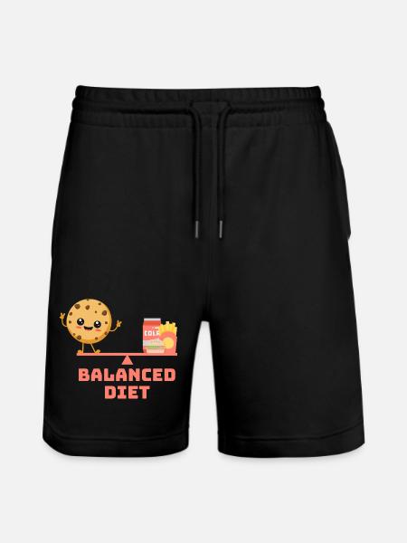 équilibré cookie fastfood Régime - Short de jogging bio TRAINER Stanley/Stella unisexe - noir