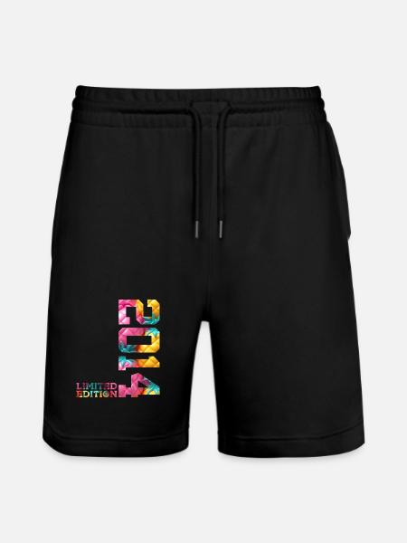 12TH BIRTHDAY LIMITED EDITION 2014 - Stanley/Stella Trainer Unisex Organic Jogging Shorts - black