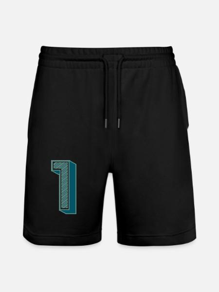 1. 1 YEAR. 1st ANNIVERSARY - Stanley/Stella Trainer Unisex Organic Jogging Shorts - black