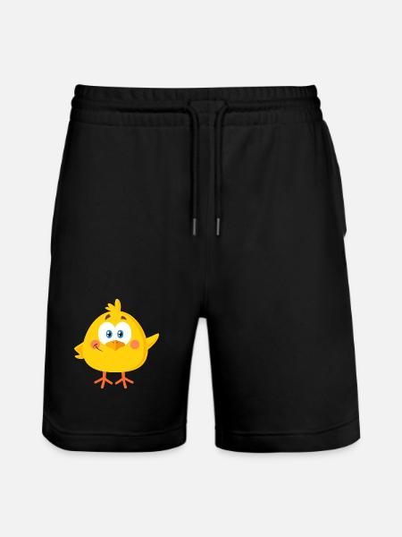 Little chick - Stanley/Stella Trainer Unisex Organic Jogging Shorts - black
