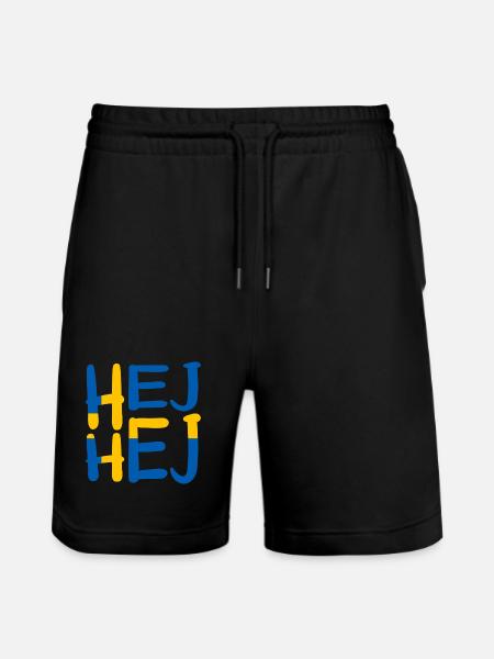 HEJ HEJ SWEDEN - Stanley/Stella Trainer Unisex Organic Jogging Shorts - black