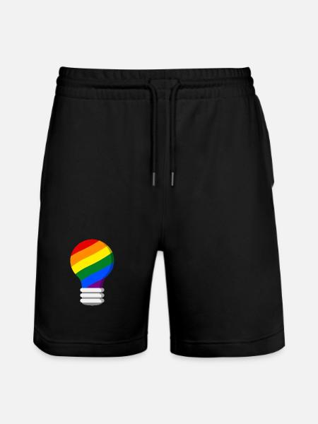 Gay Pride - Stanley/Stella Trainer Unisex Organic Jogging Shorts - black