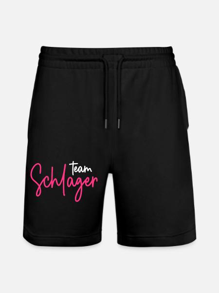 Team Schlager - Stanley/Stella Unisex Bio Joggingshorts Trainer  - Schwarz