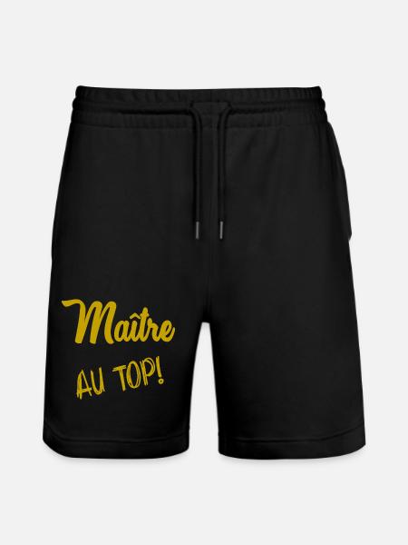 MASTER. MASTER - Stanley/Stella Trainer Unisex Organic Jogging Shorts - black