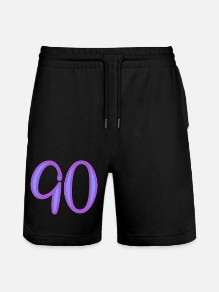 90 - Stanley/Stella Trainer Unisex Organic Jogging Shorts - black