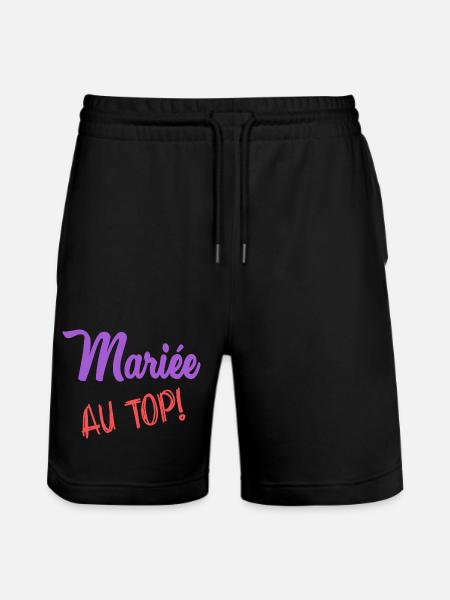 MARIEE - Short de jogging bio TRAINER Stanley/Stella unisexe - noir