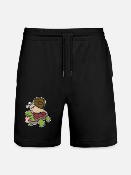 Tortue et escargot - Short de jogging bio TRAINER Stanley/Stella unisexe - noir