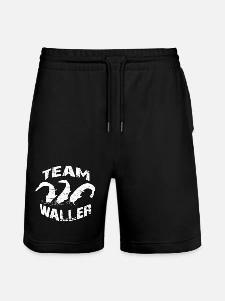 Welsangler - Sportfischer - Stanley/Stella Unisex Bio Joggingshorts Trainer - Schwarz