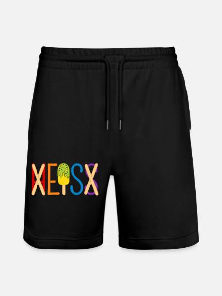 Eis - heiß - H EIS S - Stanley/Stella Unisex Bio Joggingshorts Trainer - Schwarz