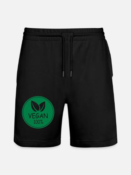 vegan 100% - Stanley/Stella Unisex Bio Joggingshorts Trainer - Schwarz