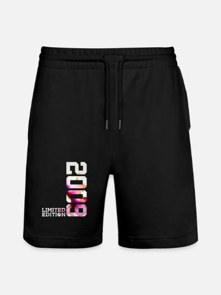 LIMITED EDITION 2009 17TH BIRTHDAY - Stanley/Stella Trainer Unisex Organic Jogging Shorts - black