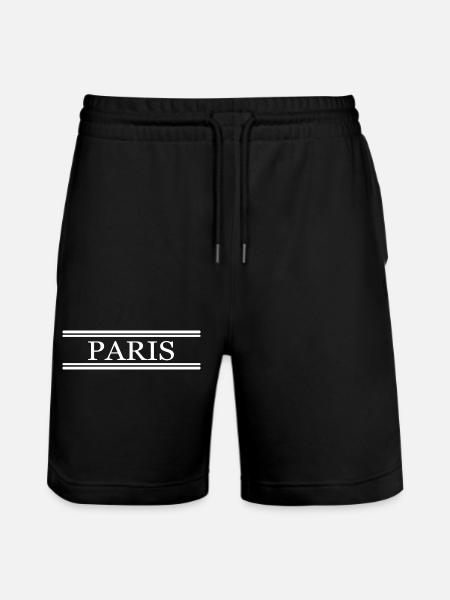 Paris France Chic - Short de jogging bio TRAINER Stanley/Stella unisexe - noir
