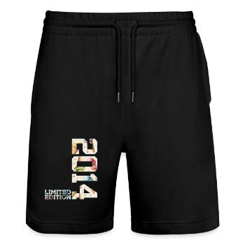 SOMMER LIMITED EDITION 2014 EIS 12. GEBURTSTAG - Short de jogging bio TRAINER Stanley/Stella unisexe - noir - Devant - Nik (191cm) & Marisol (170cm)