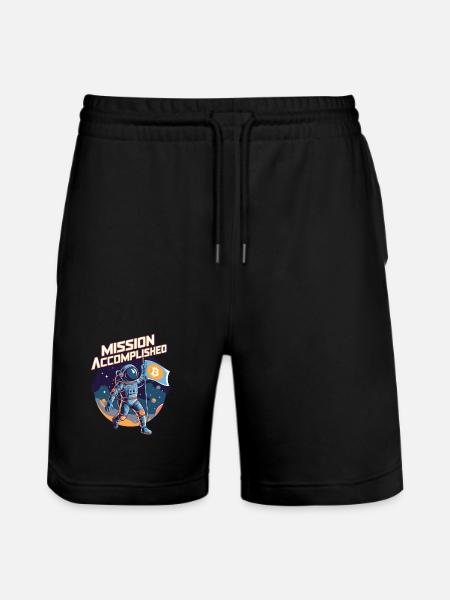 Mission Accomplished - Stanley/Stella Trainer Unisex Organic Jogging Shorts - black