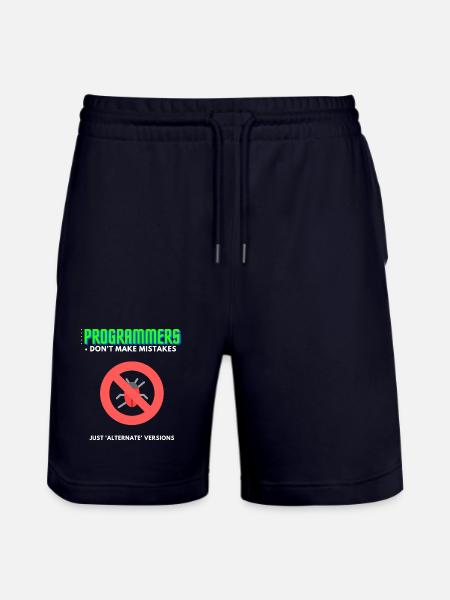 Programmierer Debugging T-Shirt Herren - Stanley/Stella Unisex Bio Joggingshorts Trainer - Dark navy