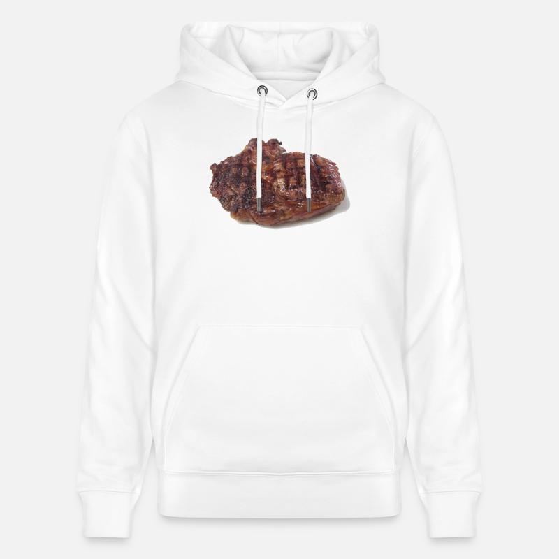Steak - Sweat à capuche bio CRUISER Stanley/Stella Unisexe - blanc