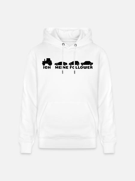 Ich meine Follower - Stanley/Stella Unisex Bio-Hoodie CRUISER - Weiß