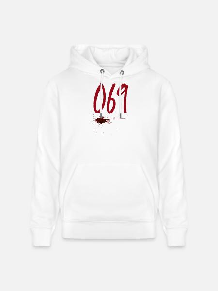 Postleitzahl Frankfurt 069 - Stanley/Stella Unisex Bio-Hoodie CRUISER - Weiß