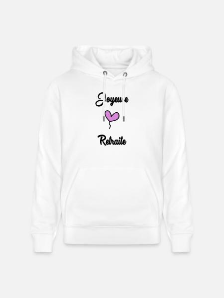 RETIREMENT. RETIREMENT. RETIRED. RETIREMENT - Stanley/Stella CRUISER Unisex Organic Hoodie - white