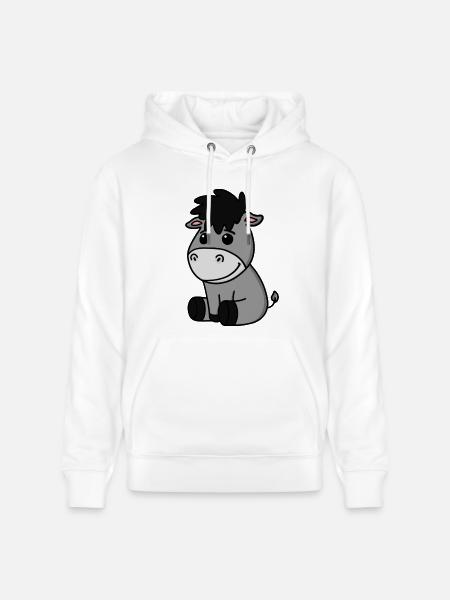 Bébé âne - Sweat à capuche bio CRUISER Stanley/Stella Unisexe - blanc