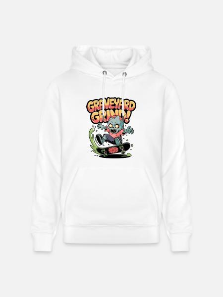 Friedhofs-Grind! - Stanley/Stella Unisex Bio-Hoodie CRUISER  - Weiß