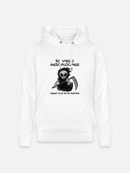 Sensenmann - Stanley/Stella Unisex Bio-Hoodie CRUISER  - Weiß