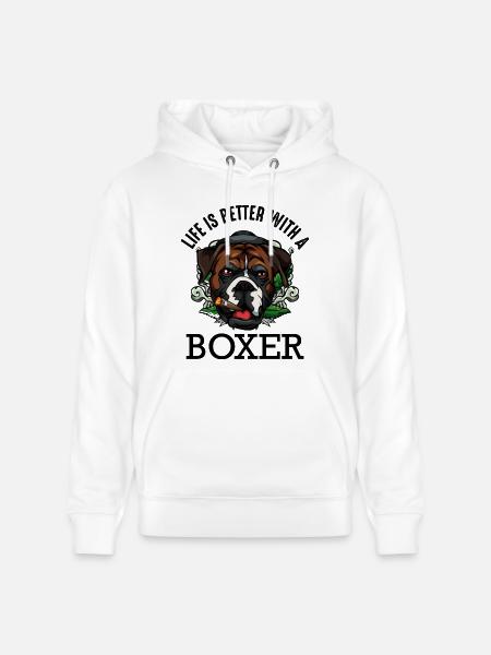 boxeur - Sweat à capuche bio CRUISER Stanley/Stella Unisexe - blanc