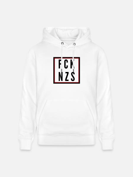 Fuck Naz*s - Stanley/Stella CRUISER Unisex Organic Hoodie - white