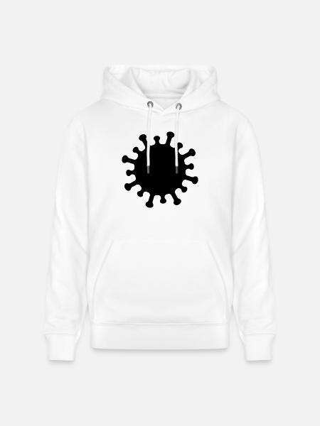 Corona-Virus-Symbol - Stanley/Stella Unisex Bio-Hoodie CRUISER - Weiß