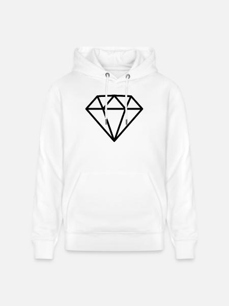 Diamant - Stanley/Stella Unisex Bio-Hoodie CRUISER  - Weiß