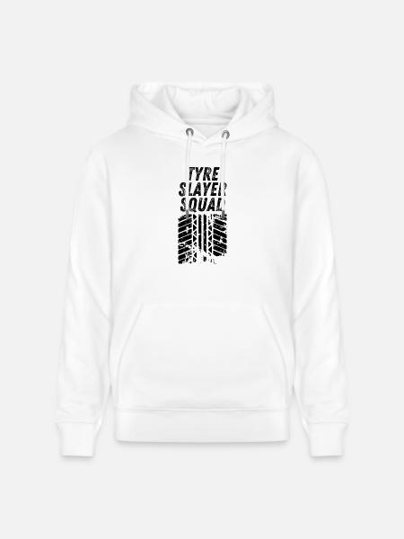 Tyre Slayer Squad - Stanley/Stella CRUISER Unisex Organic Hoodie - white