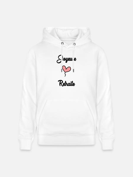RETIREMENT. RETIREMENT. RETIRED - Stanley/Stella CRUISER Unisex Organic Hoodie - white
